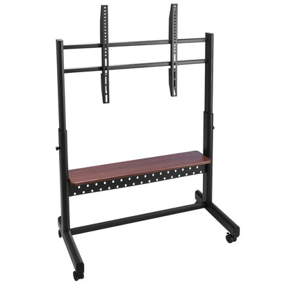 VEVOR Rolling TV Stand Mobile TV Cart Holds Up to 92.99 kg for 55-100 Inch TVs