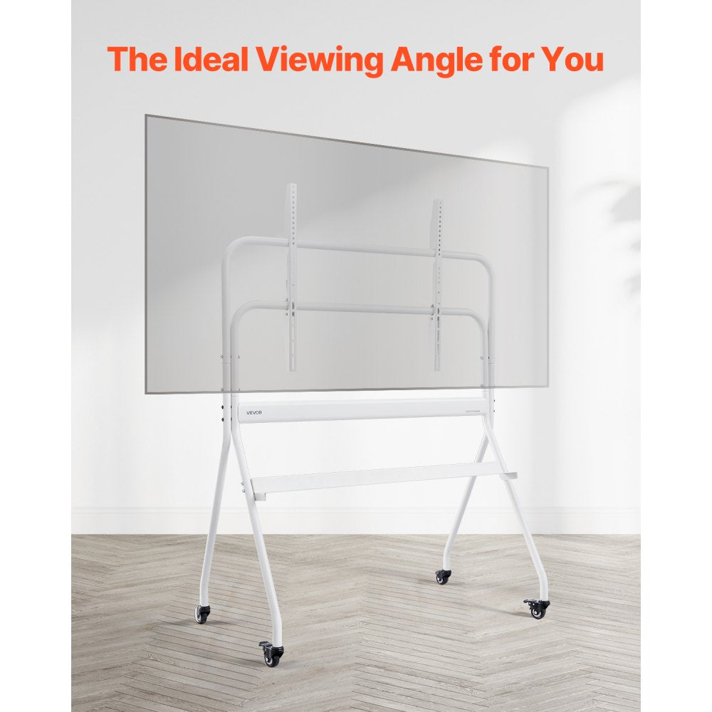 VEVOR Rolling TV Stand Mobile TV Cart Holds Up to 90 kg for 35-100 In Screens