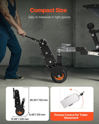 Trailer Dolly 1000lbs Weight Capacity Trailer Mover Dolly 2 and 2-5/16 in Balls
