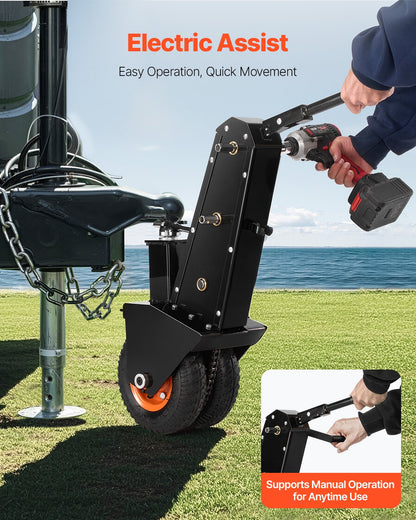 Trailer Dolly 1000lbs Weight Capacity Trailer Mover Dolly 2 and 2-5/16 in Balls