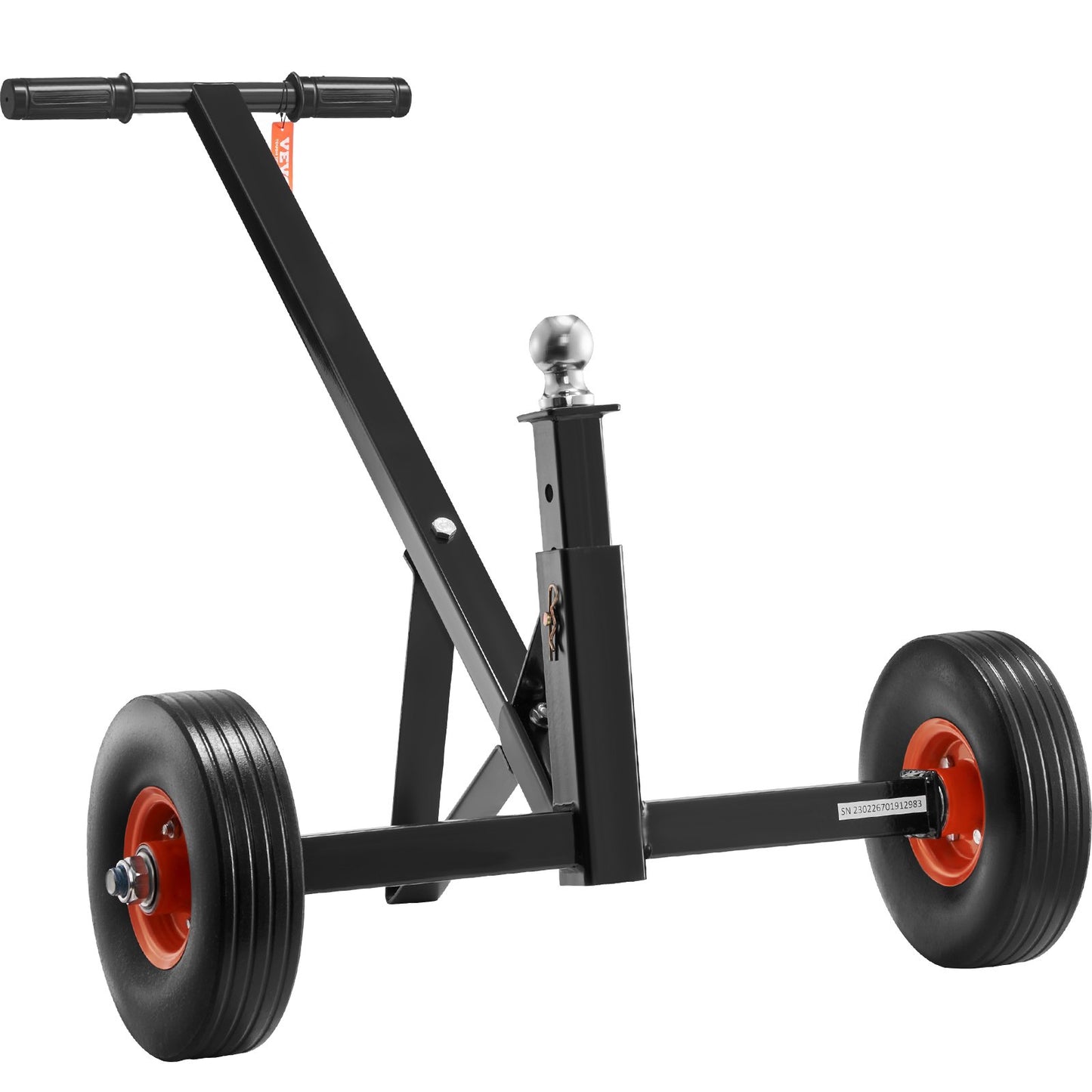 VEVOR Adjustable Trailer Dolly, 600lbs Tongue Weight Capacity, Carbon Steel Trailer