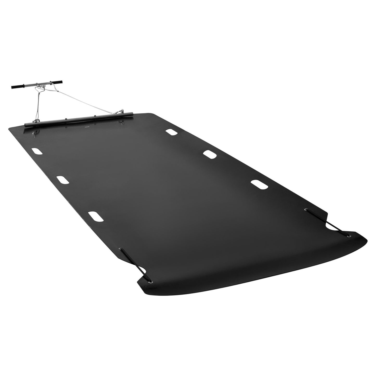 Yard Drag Sled, 280 x 117.5 cm, 907 kg Heavy Duty Utility Sled, HDPE Drag Glider with Ropes & Pull Cable, Dual Use Game Hauler for Firewood Ice Fishing, Compatible with ATVs UTVs Tractors