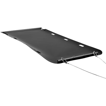 Yard Drag Sled, 280 x 117.5 cm, 907 kg Heavy Duty Utility Sled, HDPE Drag Glider with Ropes & Pull Cable, Dual Use Game Hauler for Firewood Ice Fishing, Compatible with ATVs UTVs Tractors