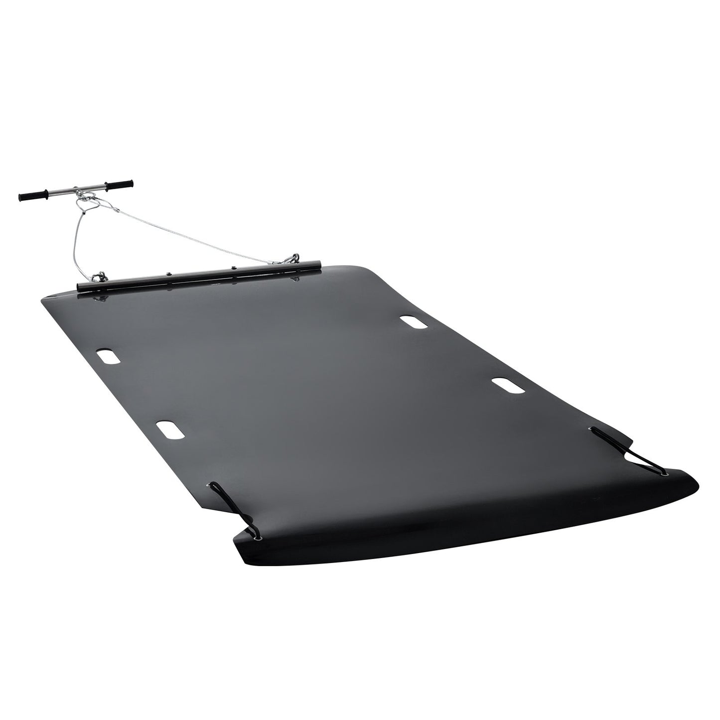 Yard Drag Sled, 230 x 117.5 cm, 680 kg Heavy Duty Utility Sled, HDPE Drag Glider with Ropes & Pull Cables, Hand & Vehicle Use Game Hauler for Firewood Ice Fishing, Compatible with ATVs UTVs Tractors