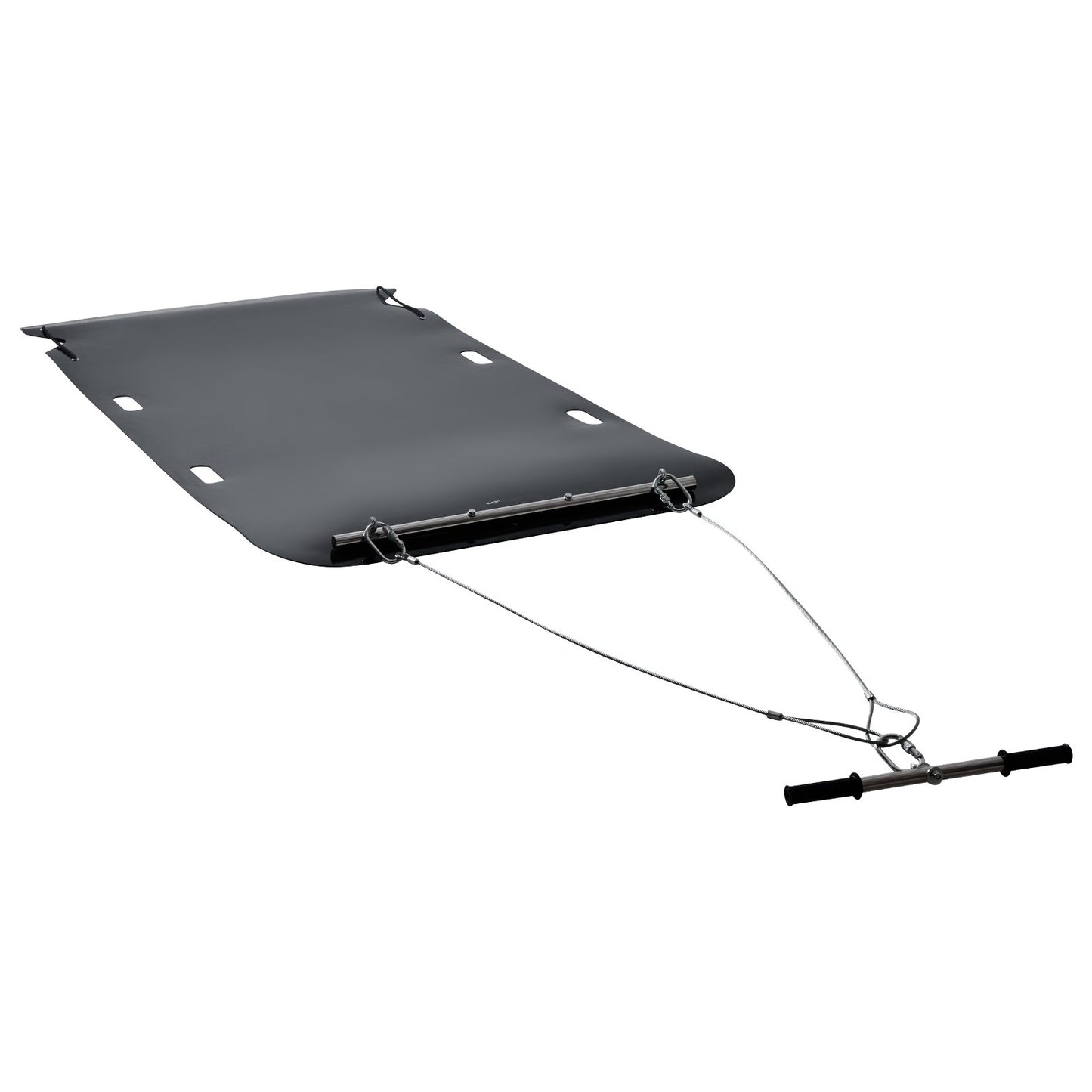 Yard Drag Sled, 230 x 117.5 cm, 680 kg Heavy Duty Utility Sled, HDPE Drag Glider with Ropes & Pull Cables, Hand & Vehicle Use Game Hauler for Firewood Ice Fishing, Compatible with ATVs UTVs Tractors