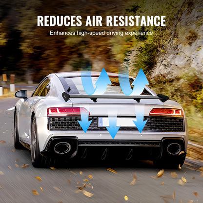 VEVOR Universal Rear Spoiler GT Style Adjustable Trunk Wing Car Racing 43.3''