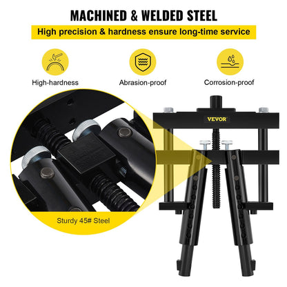 Adjustable Diesel Cylinder Liner Puller for 95-157mm Bore, 10.5 kg Steel Tool