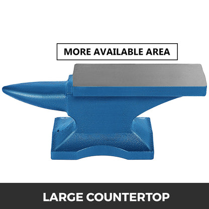 VEVOR Single Horn Anvil 24Lbs Cast Iron Anvil Blacksmith for Sale Forge Tools and