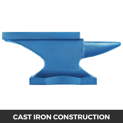 VEVOR Single Horn Anvil 44Lbs Cast Iron Anvil Blacksmith for Sale Forge Tools and