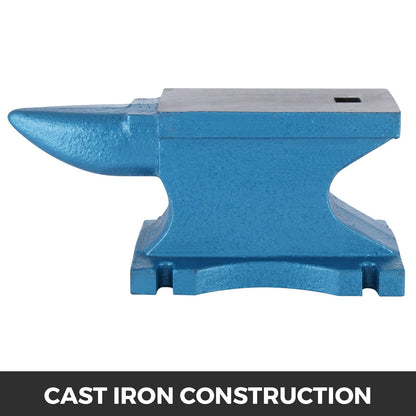 Cast Iron Blacksmith Anvil with Square Hole, 45 kg, 44 cm Length