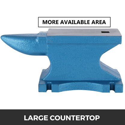 Cast Iron Blacksmith Anvil with Square Hole, 45 kg, 44 cm Length