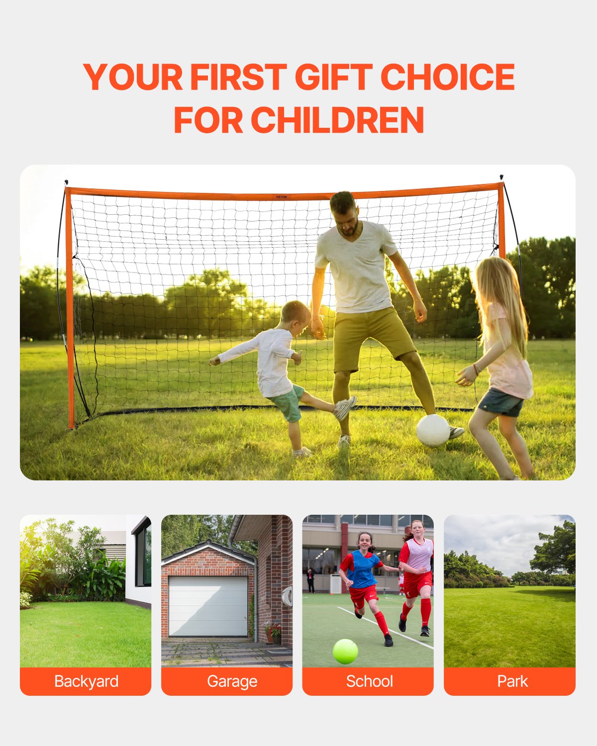 Portable 3.6x1.8m Soccer Goal for Kids with Carry Bag - Easy Setup & Durable