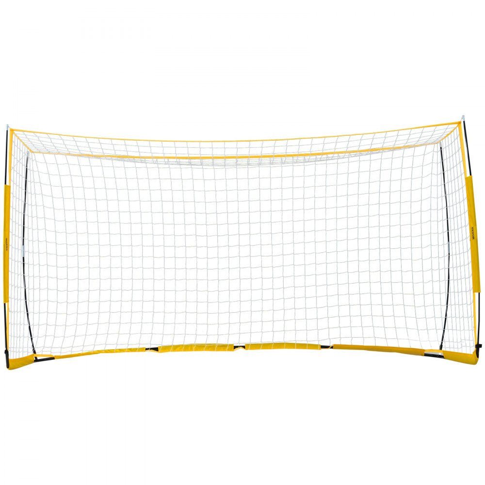 VEVOR 12x6 ft Portable Soccer Goal Kids Soccer Net Carry Bag Backyard Training