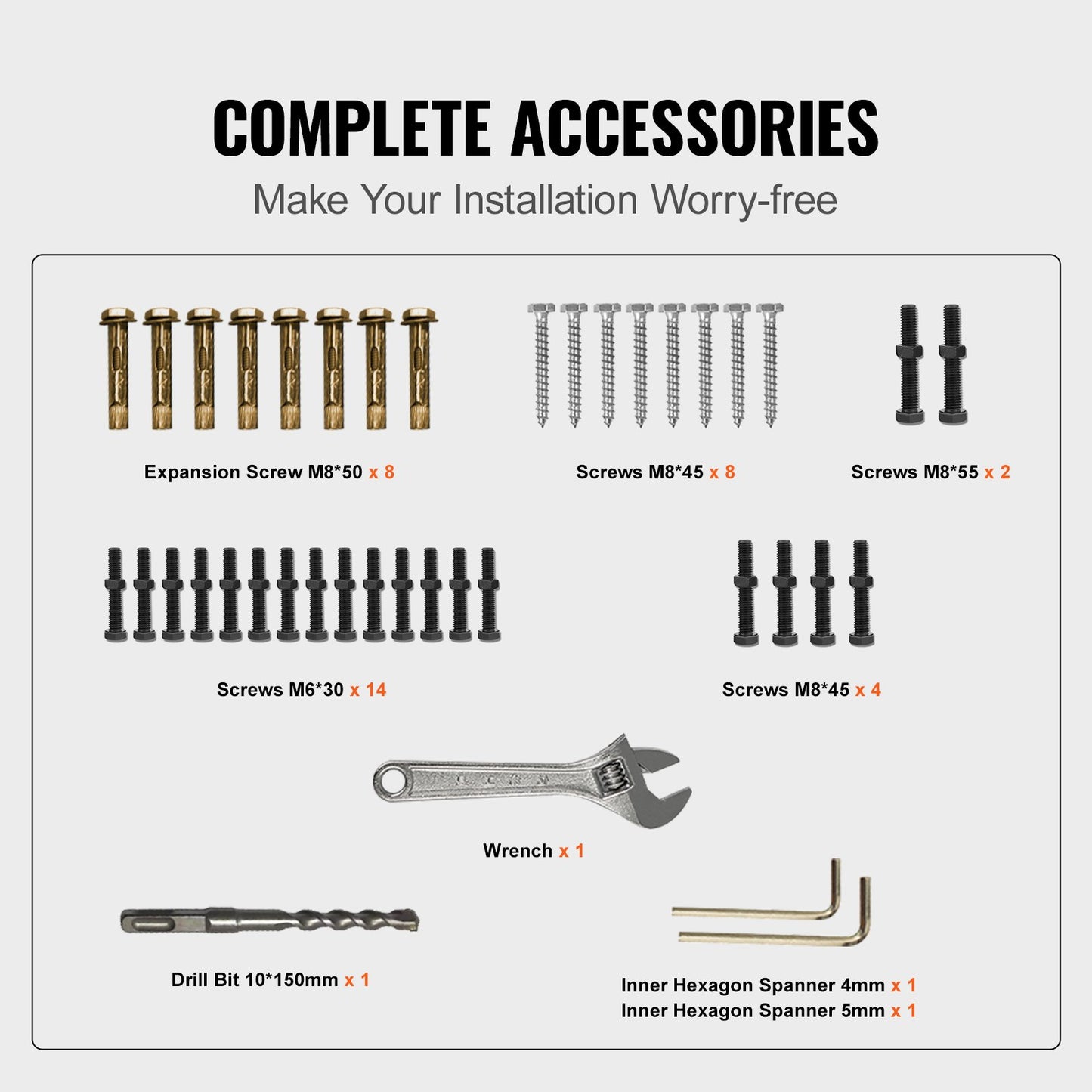 VEVOR Outdoor Stair Railing, Fits for 1-4 Steps Transitional Wrought Iron Handrail,