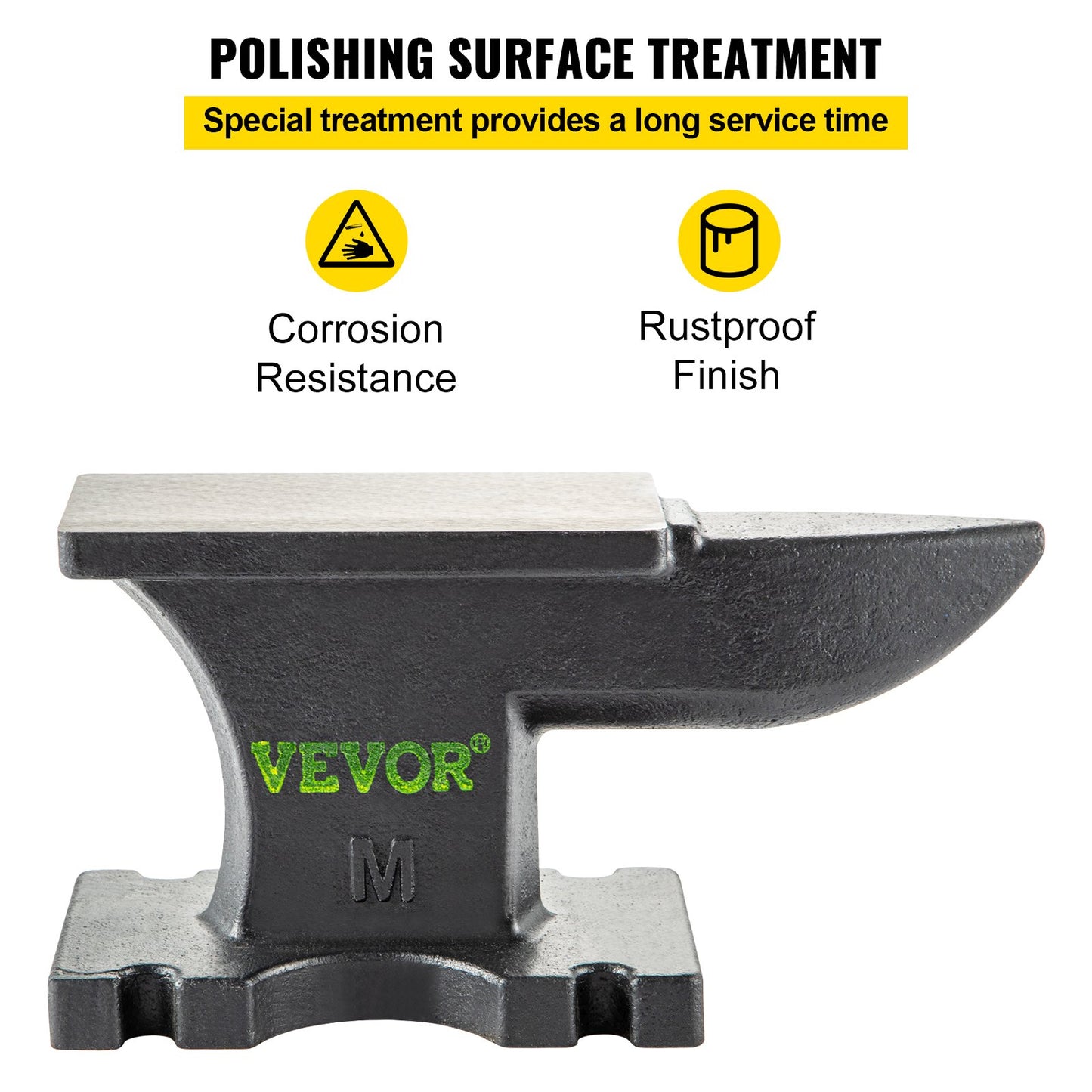 VEVOR Cast Iron Anvil, 25 Lbs(11kg) Single Horn Anvil with 6.8 x 3.5 inch Countertop