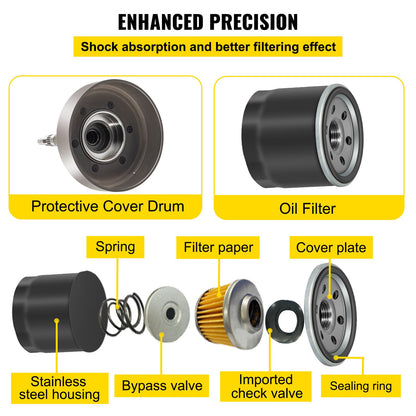 VEVOR Wet Clutch Kits Assembly compatible with UTV ATV 500 700 MSU-500 MSU-700 Massimo