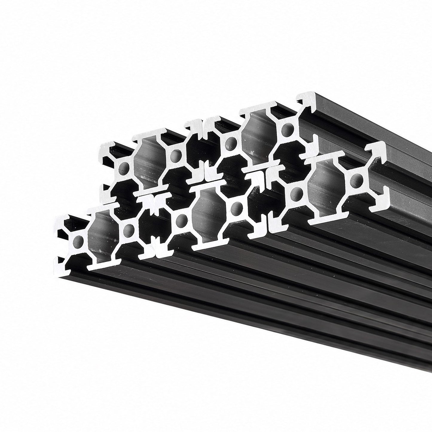 5PCS 2040 Aluminum Extrusion Profile, 78.74 Inch 2000 mm, V Slot European Standard Anodized Linear Rail, High-Strength Extruded Aluminum Rail, for 3D Printer Parts and CNC DIY Workbench, Black