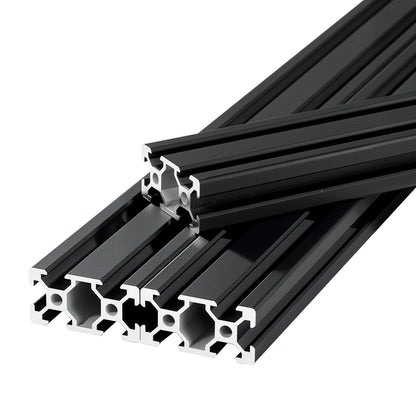 5PCS 2040 Aluminum Extrusion Profile, 78.74 Inch 2000 mm, V Slot European Standard Anodized Linear Rail, High-Strength Extruded Aluminum Rail, for 3D Printer Parts and CNC DIY Workbench, Black
