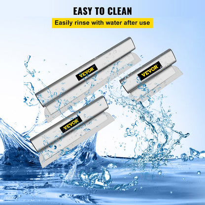 VEVOR Drywall Skimming Blade Set,10"+16" +24" Blades,European Stainless Steel Construction