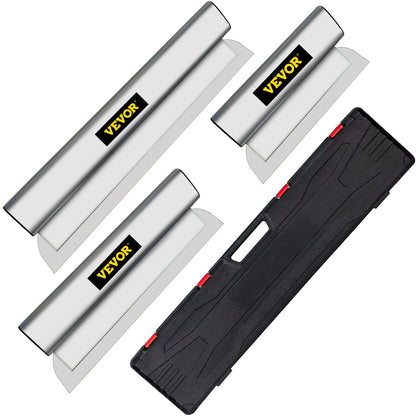VEVOR Drywall Skimming Blade Set,10"+16" +24" Blades,European Stainless Steel Construction