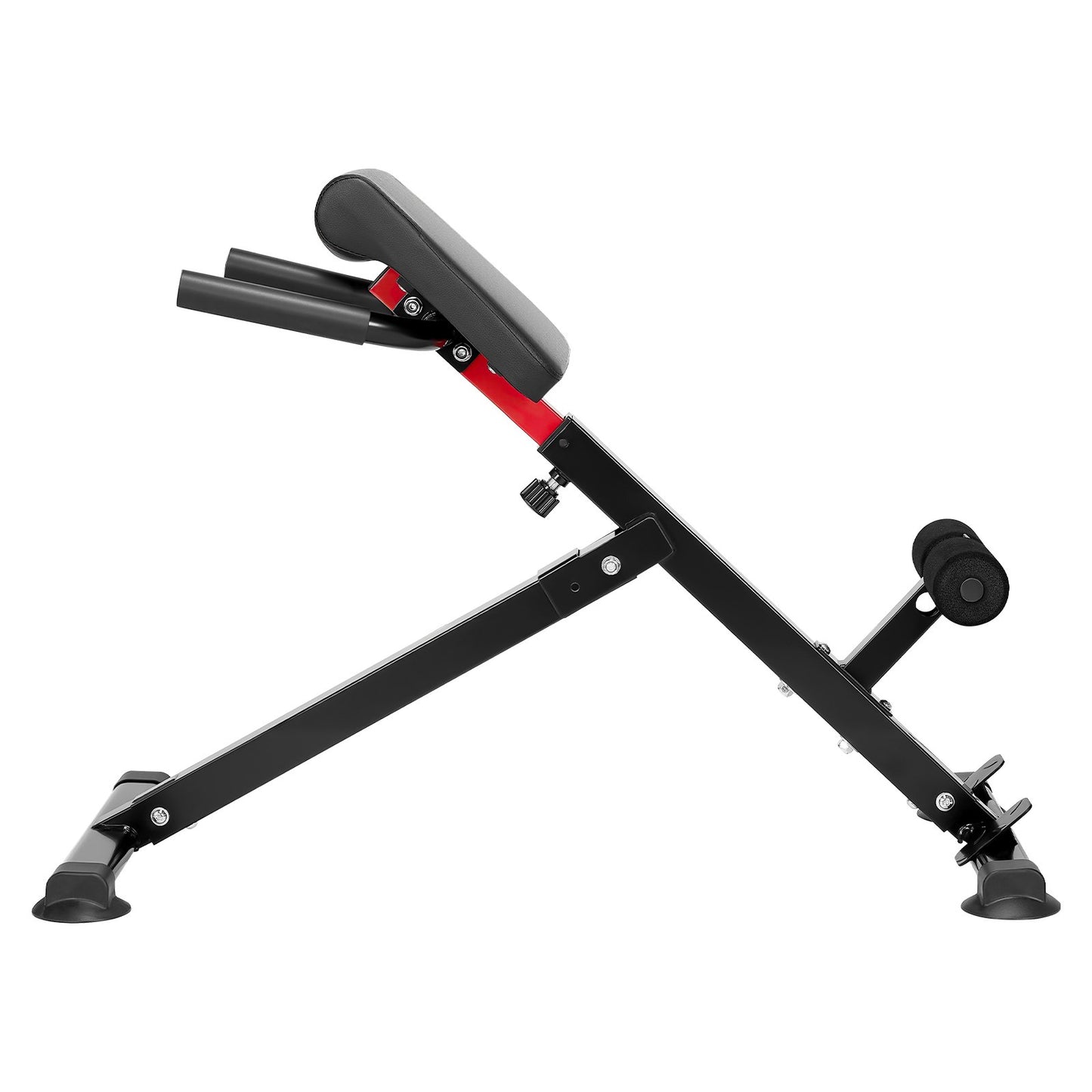 Roman Chair Hyperextension Bench, 250 lbs Adjustable & Foldable Extension Machine, Multi-Function Exercise Equipment for Glute, Hamstring, Back, and Ab Workout, Fitness Weight Bench for Home Gym