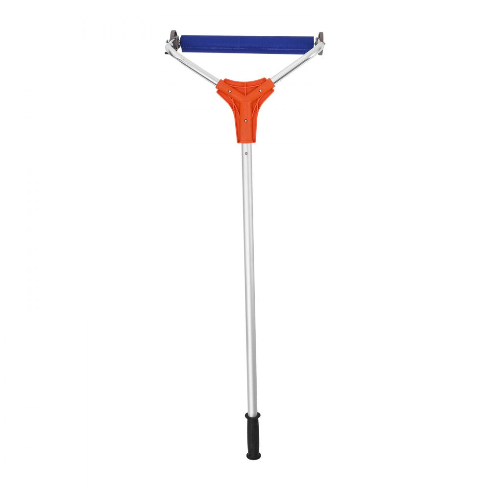  Snow Roof Rake, 27cm Aluminum Blade, 1.25-5.24 m Adjustable Roof Snow Scraper with Wheels & Slide, Lightweight Snows Removal Tool for House Rooftop Leaves Debris Clearing