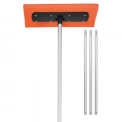  Snow Roof Rake, 45cm Foam Blade, 2.25-5.62 m Adjustable Roof Snow Scraper, Extension Tubes & Non-Slip Handle, Lightweight Snows Removal Tool for House Leaves Debris Clearing