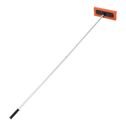  Snow Roof Rake, 45cm Foam Blade, 2.25-5.62 m Adjustable Roof Snow Scraper, Extension Tubes & Non-Slip Handle, Lightweight Snows Removal Tool for House Leaves Debris Clearing
