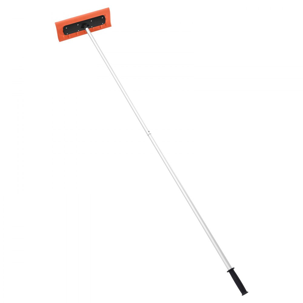  Snow Roof Rake, 45cm Foam Blade, 2.25-5.62 m Adjustable Roof Snow Scraper, Extension Tubes & Non-Slip Handle, Lightweight Snows Removal Tool for House Leaves Debris Clearing