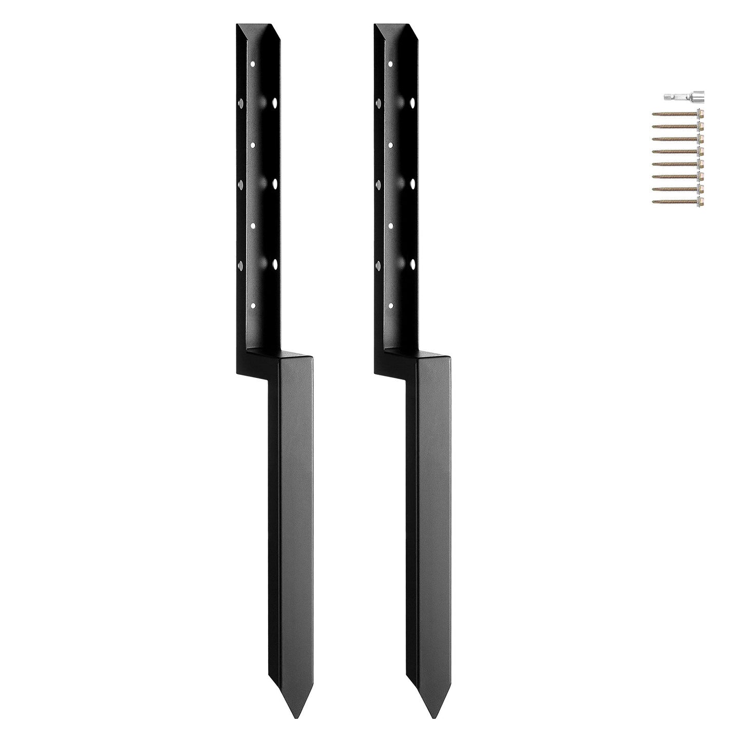 VEVOR Fence Post Anchor Repair Kit 2 Pack Inner 2” x2” Support Stakes Spike