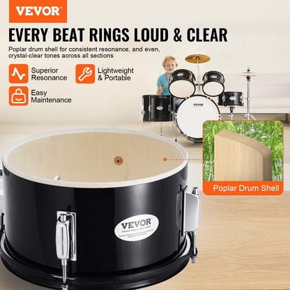 VEVOR Kids Drum Set, 5-Piece, 406.4 mm Beginner Full Drum Set with Bass Toms Snare