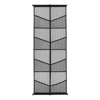 Brochure Display Stand, 4-Tier 8 Pockets Mesh Literature Display Holder, Floor Standing Magazine Newspaper Catalog Rack, Lightweight and Portable with Carrying Bag for Shop Exhibitions Office