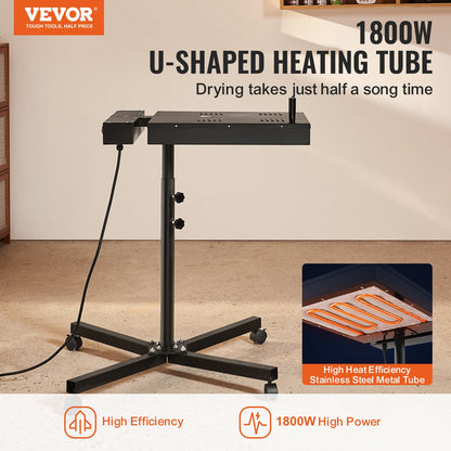 VEVOR Flash Dryer, 16 x 16 inch Flash Dryer for Screen Printing, 0-750℉ Temperature