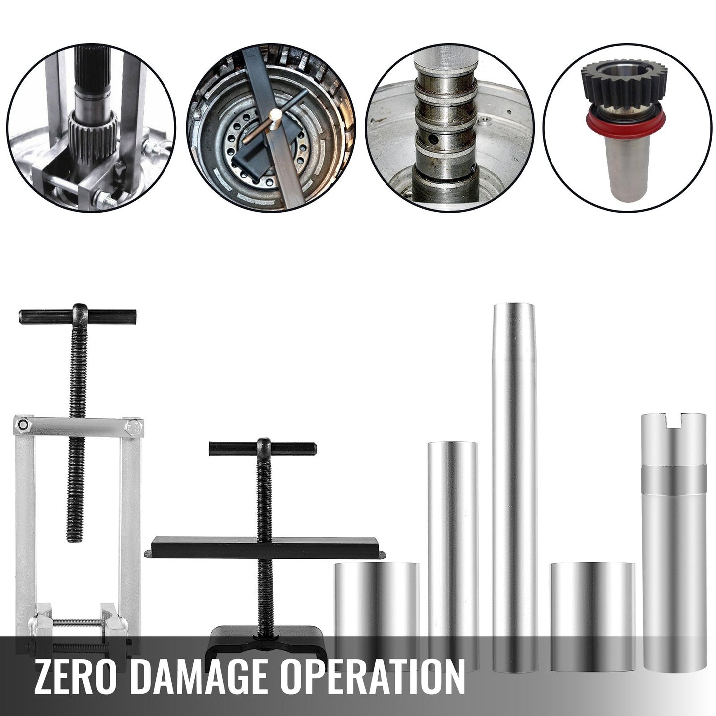VEVOR Turbine Shaft, 6pcs Pump Stator Seal Ring Tools, Spring Compressor, Pump Puller