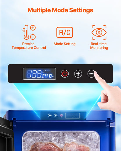 VEVOR Portable Car Refrigerator Freezer Compressor 20L Single Zone for Car Home