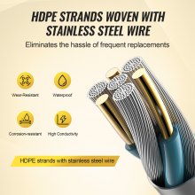 1026M Electric Polywire for Livestock Fencing - Durable & Versatile, Yellow/Black