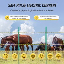 1026M Electric Polywire for Livestock Fencing - Durable & Versatile, Yellow/Black