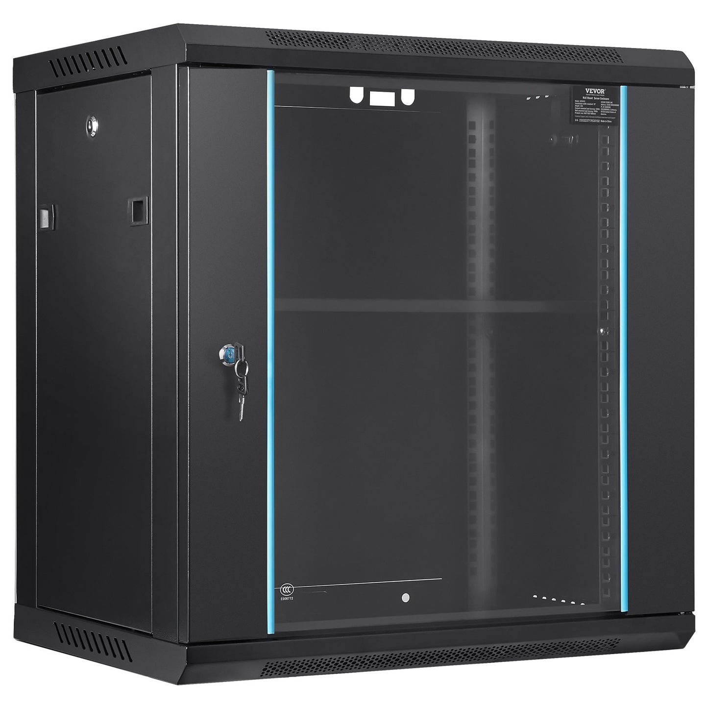 VEVOR Wall Mount Network Server Cabinet, 393.7 mm Deep, Server Rack Cabinet Enclosure,