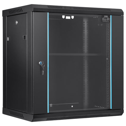 VEVOR Wall Mount Network Server Cabinet, 393.7 mm Deep, Server Rack Cabinet Enclosure,