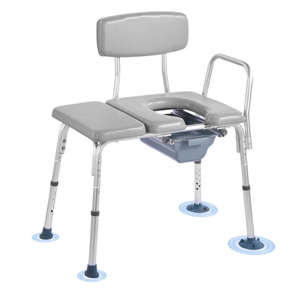 4-in-1 Bedside Commode Chair Raised Toilet Seat 227 kg Adjustable Height