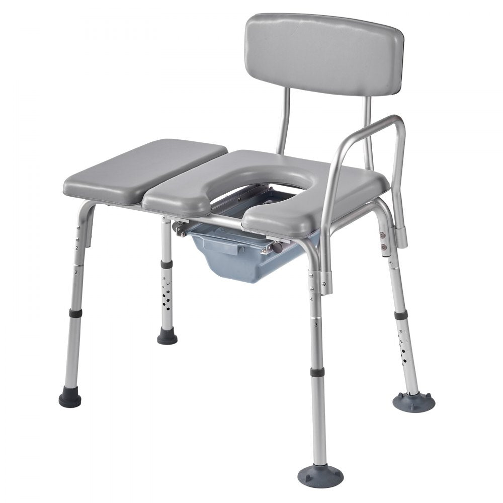 4-in-1 Bedside Commode Chair Raised Toilet Seat 227 kg Adjustable Height