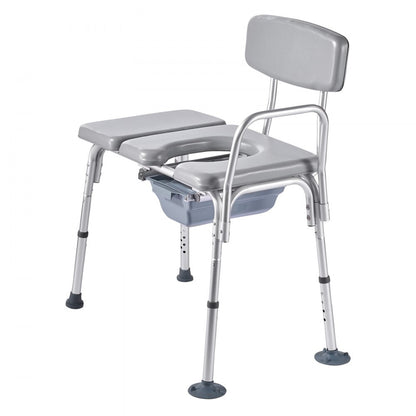 4-in-1 Bedside Commode Chair Raised Toilet Seat 227 kg Adjustable Height