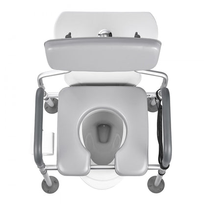 Bedside Commode Chair 4-in-1 Raised Toilet Seat 227 kg Adjustable Height