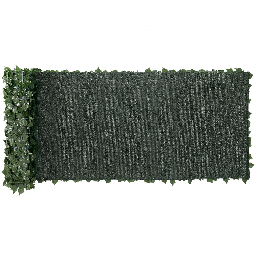 VEVOR Ivy Privacy Fence, 39 x 158in Artificial Green Wall Screen, Greenery Ivy Fence with Mesh Cloth Backing and Strengthened Joint, Faux Hedges Vine Leaf Decoration for Outdoor Garden, Yard, Balcony