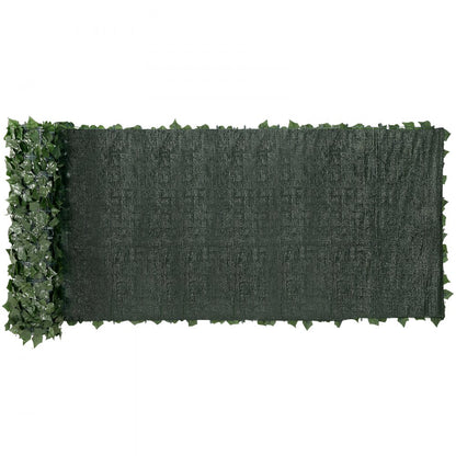 VEVOR Ivy Privacy Fence, 39 x 158in Artificial Green Wall Screen, Greenery Ivy Fence with Mesh Cloth Backing and Strengthened Joint, Faux Hedges Vine Leaf Decoration for Outdoor Garden, Yard, Balcony