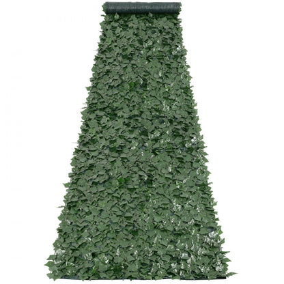 VEVOR Ivy Privacy Fence, 39 x 198in Artificial Green Wall Screen, Greenery Ivy Fence with Mesh Cloth Backing and Strengthened Joint, Faux Hedges Vine Leaf Decoration for Outdoor Garden, Yard, Balcony