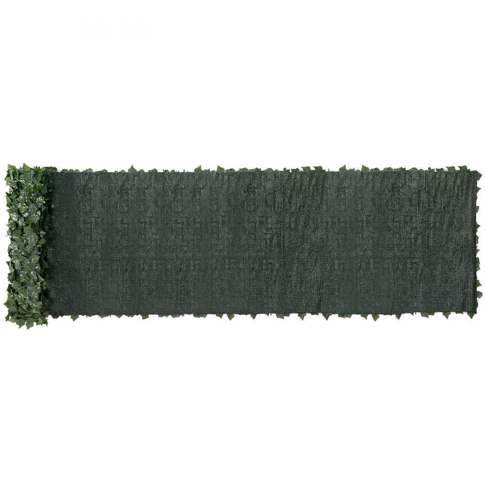 VEVOR Ivy Privacy Fence, 39 x 198in Artificial Green Wall Screen, Greenery Ivy Fence with Mesh Cloth Backing and Strengthened Joint, Faux Hedges Vine Leaf Decoration for Outdoor Garden, Yard, Balcony