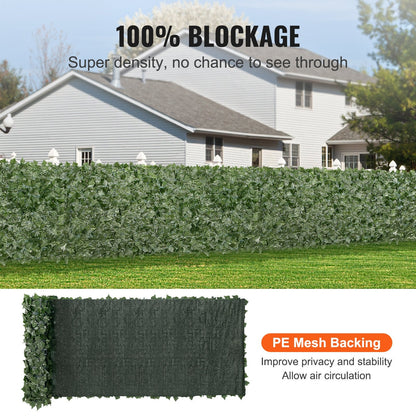 Artificial Ivy Privacy Screen, 1 x 4m Green Wall for Garden or Balcony Decor