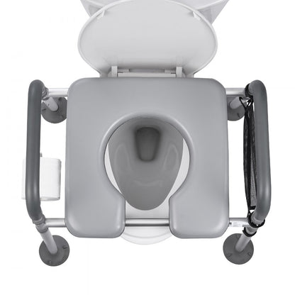 Bedside Commode Chair 4-in-1 Raised Toilet Seat Adjustable Height 227 kg