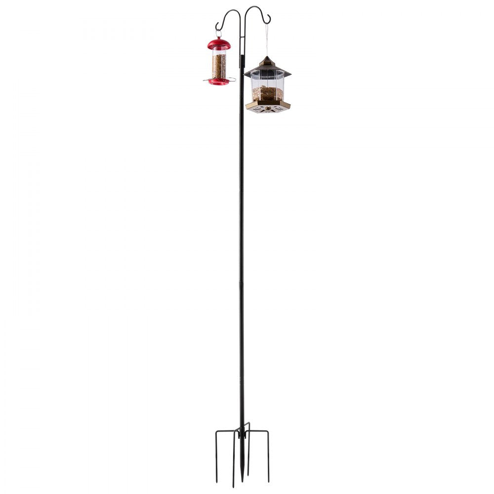 VEVOR Double Shepherds Hook 8 Pack 1950mm Heavy Duty Bird Feeder Pole